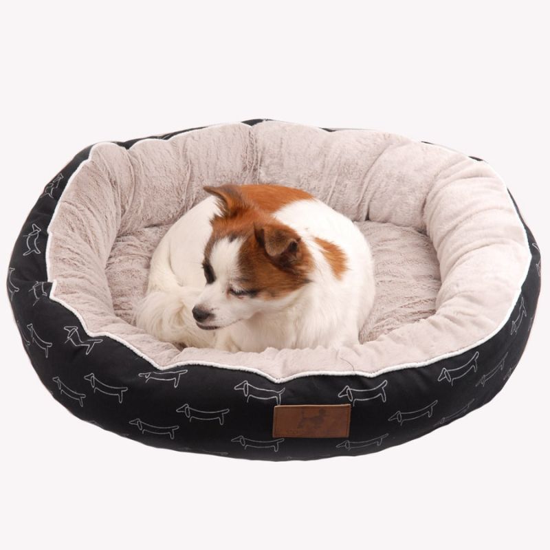 Comfortable round dog bed