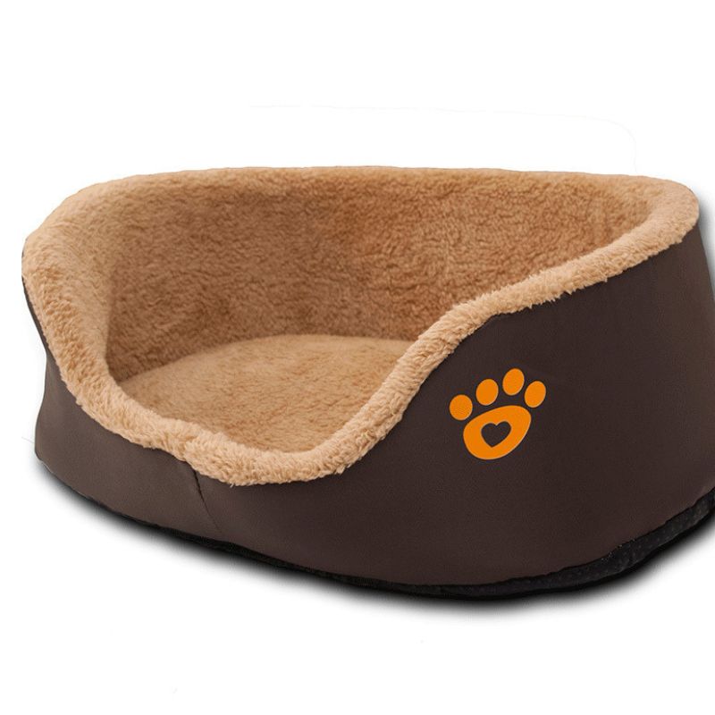 Harvey's Choice Brown Soft Pet Bed: Give your pet the ultimate comfort! Made with breathable cotton fleece, provides support and security. Machine washable. Order now for your furry friend's best naps!