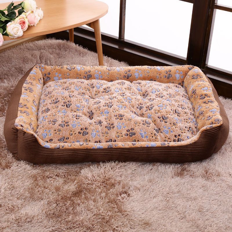 Dog bed with pillow