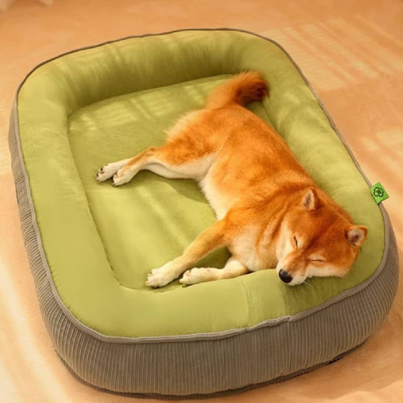Harvey's-Choice Pet Bed: Easy to clean with hidden zipper. Suitable for all seasons. Anti-slip mat for dogs, puppies. Ensures long-term sleep without collapsing. Soft and resilient PP pillow. Made of high-quality, thickened cloth material and soft suede. Provide your pet with a comfortable and secure resting or sleeping place!